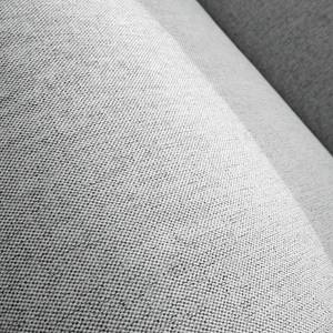 Canapé d’angle Crawford I Tissu - Tissu Saia: Gris clair - Largeur : 255 cm - Méridienne courte à gauche (vue de face)