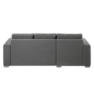 Ecksofa Latina (mit Schlaffunktion) Mit Schlaffunktion - Flachgewebe - Platin