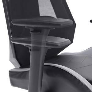 Gaming Chair mcRacing B Kunstleder - Schwarz / Grau