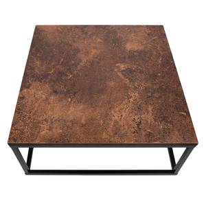 Table basse Fountain Marron rouille / Noir