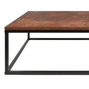 Table basse Fountain Marron rouille / Noir