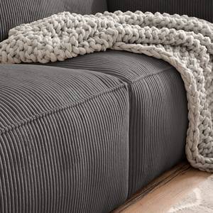 3-Sitzer Sofa LORALAI Cord - Cordstoff Lola: Grau