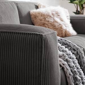 3-Sitzer Sofa LORALAI Cord - Cordstoff Lola: Grau