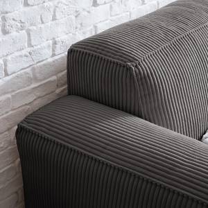 3-Sitzer Sofa LORALAI Cord - Cordstoff Lola: Grau