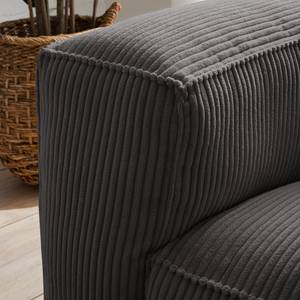 3-Sitzer Sofa LORALAI Cord - Cordstoff Lola: Grau