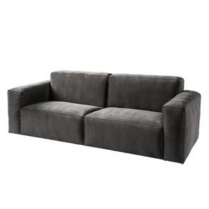 3-Sitzer Sofa LORALAI Samt Ravi: Grau