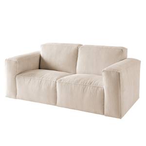 2-Sitzer Sofa LORALAI Cord - Cordstoff Lola: Creme