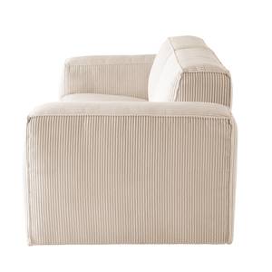 2-Sitzer Sofa LORALAI Cord - Cordstoff Lola: Creme