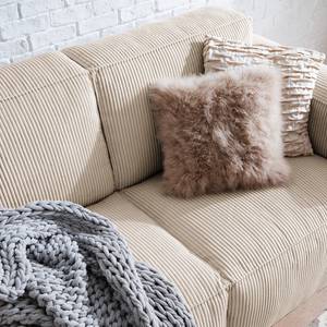 2-Sitzer Sofa LORALAI Cord - Cordstoff Lola: Creme