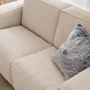 2-Sitzer Sofa LORALAI Cord - Cordstoff Lola: Creme