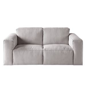 2-Sitzer Sofa LORALAI Cord - Cordstoff Lola: Hellgrau