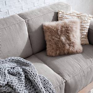 2-Sitzer Sofa LORALAI Cord - Cordstoff Lola: Hellgrau