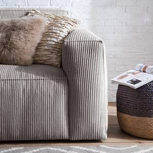 2-Sitzer Sofa LORALAI Cord - Cordstoff Lola: Hellgrau