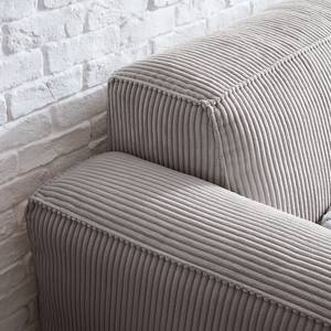 2-Sitzer Sofa LORALAI Cord - Cordstoff Lola: Hellgrau