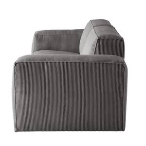 2-Sitzer Sofa LORALAI Cord - Cordstoff Lola: Grau