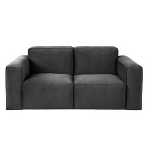 2-Sitzer Sofa LORALAI Samt Ravi: Grau