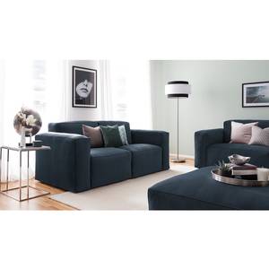 2-Sitzer Sofa LORALAI Samt Ravi: Dunkelblau