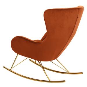 Rocking chair Skamby Velours - Terre cuite