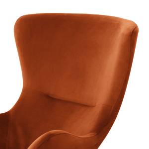 Rocking chair Skamby Velours - Terre cuite