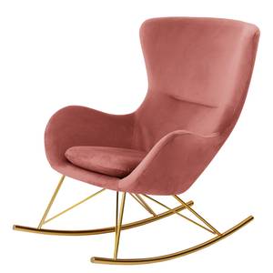 Rocking chair Skamby Velours - Rose vieilli