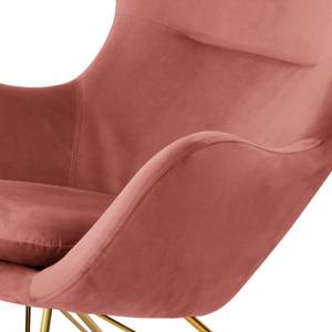 Rocking chair Skamby Velours - Rose vieilli