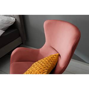 Rocking chair Skamby Velours - Rose vieilli