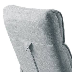 Relaxsessel Doon (mit Hocker) Grau - Textil - 76 x 108 x 85 cm