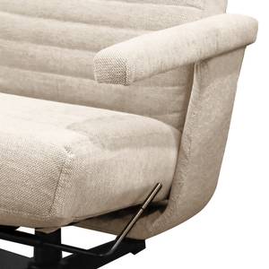 Relaxfauteuil Cooga incl. hocker Beige - Textiel - 66 x 113 x 118 cm