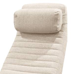 Relaxfauteuil Cooga incl. hocker Beige - Textiel - 66 x 113 x 118 cm