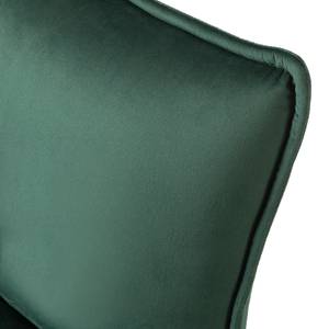 Gestoffeerde stoelen Vail (set van 2) Fluweel/metaal - Groen