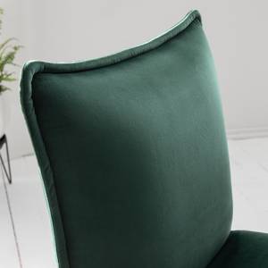 Chaises capitonnées Vail (lot de 2) Velours/ Métal - Vert