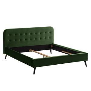 Letto imbottito Klink III 140 x 200 cm - Verde scuro - Verde scuro - 140 x 200cm