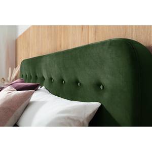 Letto imbottito Klink III 140 x 200 cm - Verde scuro - Verde scuro - 140 x 200cm