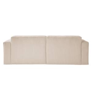 Polstergarnitur 3-2-Hocker LORALAI Cord - Cordstoff Lola: Creme