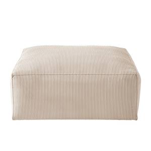 Polstergarnitur 3-2-Hocker LORALAI Cord - Cordstoff Lola: Creme