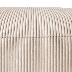 Polstergarnitur 3-2-Hocker LORALAI Cord - Cordstoff Lola: Creme