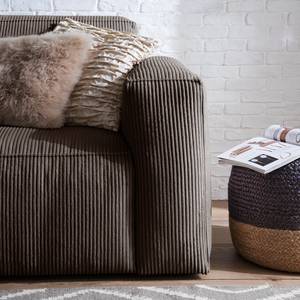 Bankstellen 3-, 2-zits, hocker LORALAI Ribfluweel - Corduroy Lola: Espresso