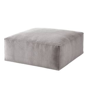 Polstergarnitur 3-2-Hocker LORALAI Cord - Cordstoff Lola: Hellgrau