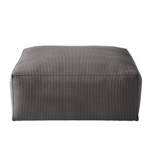 Polstergarnitur 3-2-Hocker LORALAI Cord - Cordstoff Lola: Grau