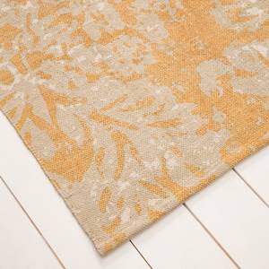 Tapis vintage Chaniers Étoffe de coton - Jaune / Crème