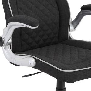 Fauteuil de direction Belton Microfibre - Noir / Argenté