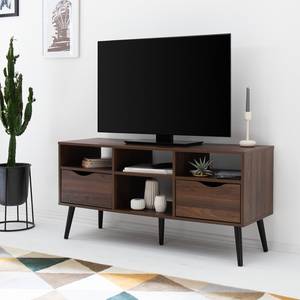 Tv-meubel Gjora I Deels massief rubberboomhout - walnotenhout