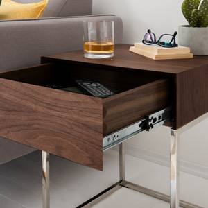 Tavolino Meg Materiale a base di legno/metallo — marrone/argento