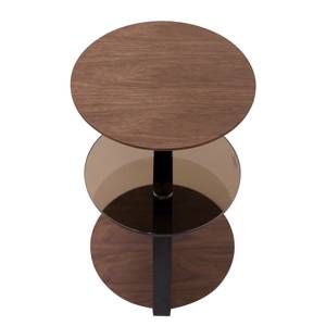 Table d'appoint Eton Matériau dérivé du bois / Métal - Marron / Noir