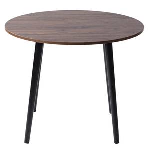 Table GJORA ronde Imitation noyer