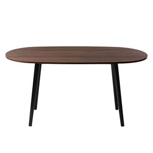 Table en bois GJORA ovale Imitation noyer