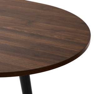 Eettafel Gjora II Deels massief rubberboomhout - notenboomhouten look