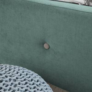 Letto imbottito Klink IV Microfibra - Menta/Sabbia - Mint - 140 x 200cm