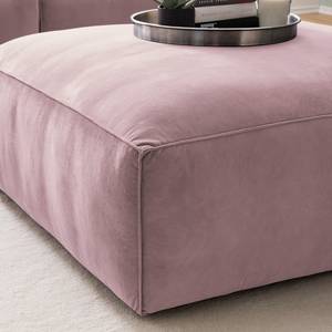 Bankstellen 3-, 2-zits, hocker LORALAI Velours Ravi: Mauve