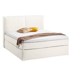 Letto boxspring Kinx Cotone Kielo: bianco - 180 x 200cm - H2 - 130 cm